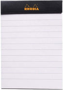WRITING PAD A7 80S LINED RHODIA BLACK-116009