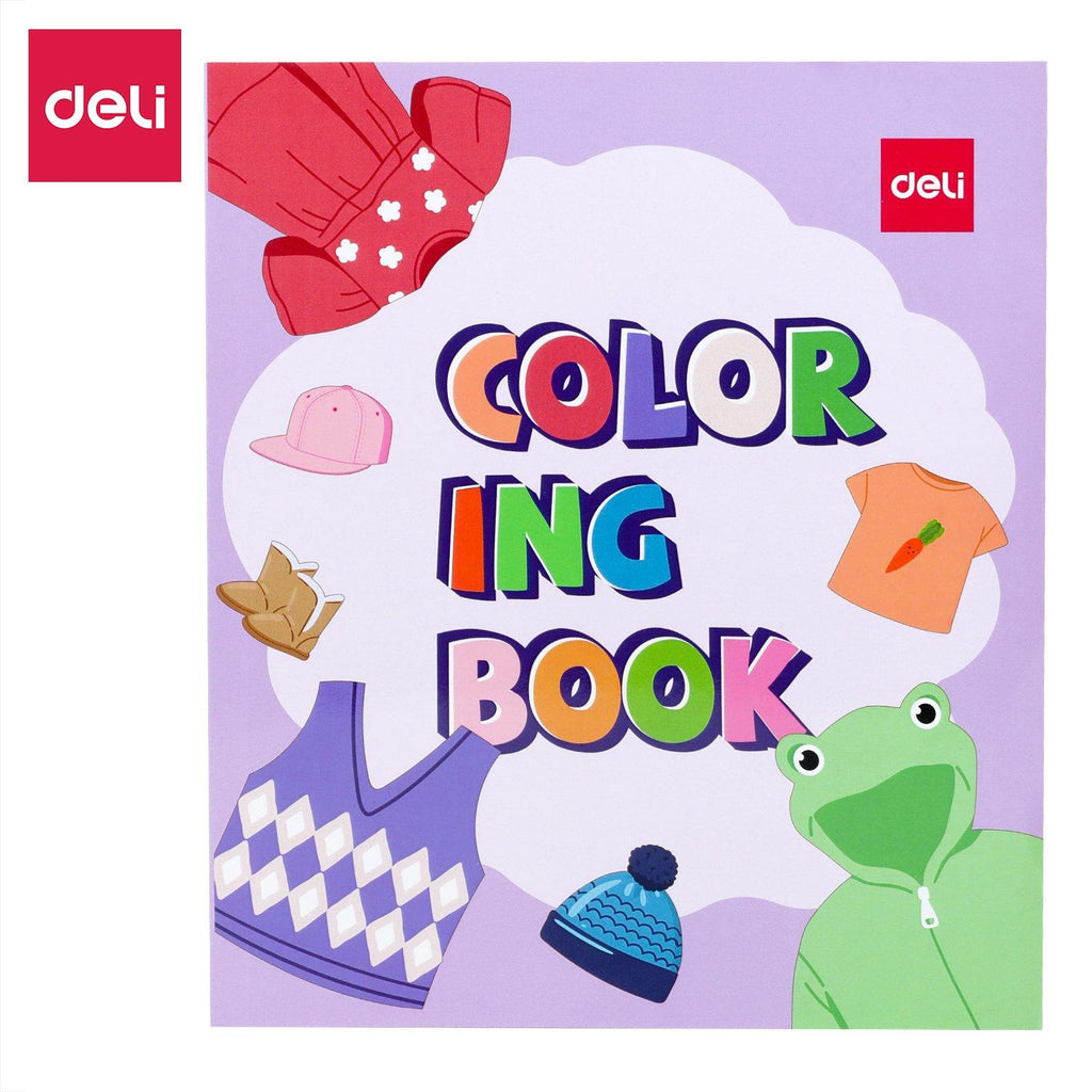 COLORING BOOK 210X180MM 12SHTN045ASSORTED COLOR Dubai library