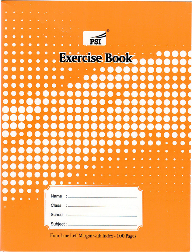 EXERCISE BOOK 4 LINE W/ LEFT MARGIN 100 PAGES