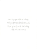 GREETING CARD - Happy Birthday "4"