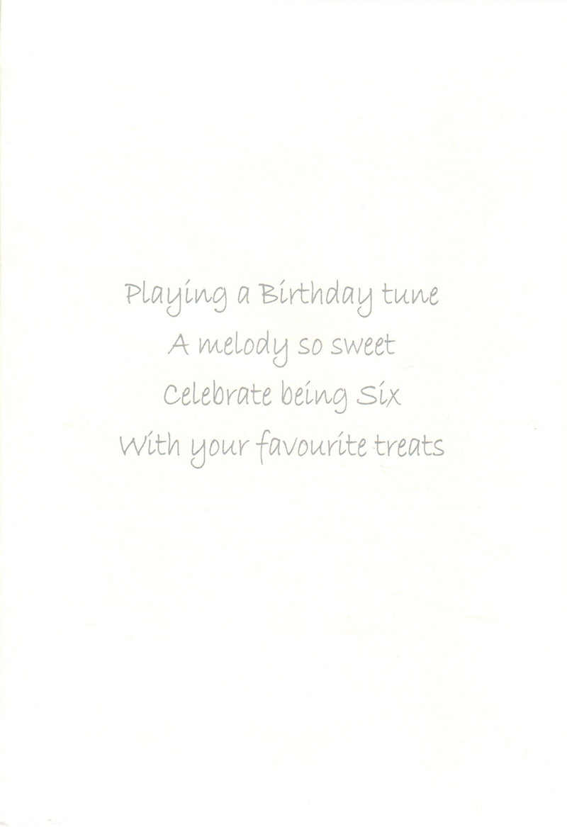 GREETING CARD - Happy Birthday "6"