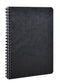 Clairefontaine-Spiral Note Book A5 60Sheet AgeBag Black-785661