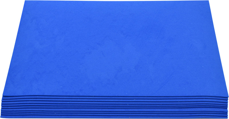 Foam Sheet EVA Adhesive A4 2mm thick Pack of 10 Sheets Blue