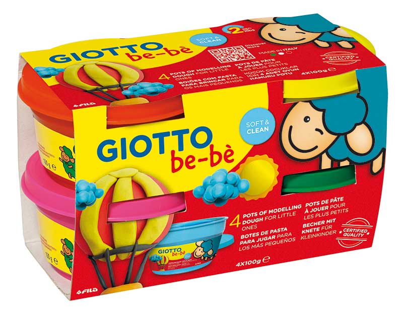 Giotto Bebe Super Soft Modelling Dough 4x100g-464902 – Dubai library  distributors
