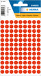Herma-Vario Sticker Color Dots 8mm Luminous Red-1846