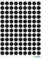 Herma-Vario Sticker Color Dots 8mm Black-1849