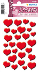 Herma-Magic Sticker Red Hearts Stones-3254