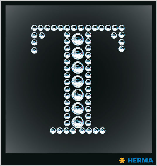 Herma-Crystal Sticker 'T'-15349