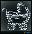 Herma-Crystal Sticker Stroller-15368