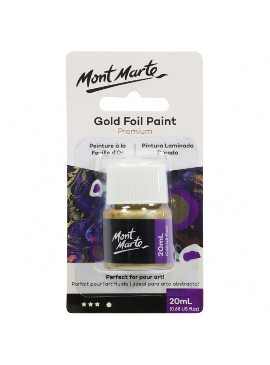 Mont Marte-Gold Foil Paint 20ml-PMPP2002