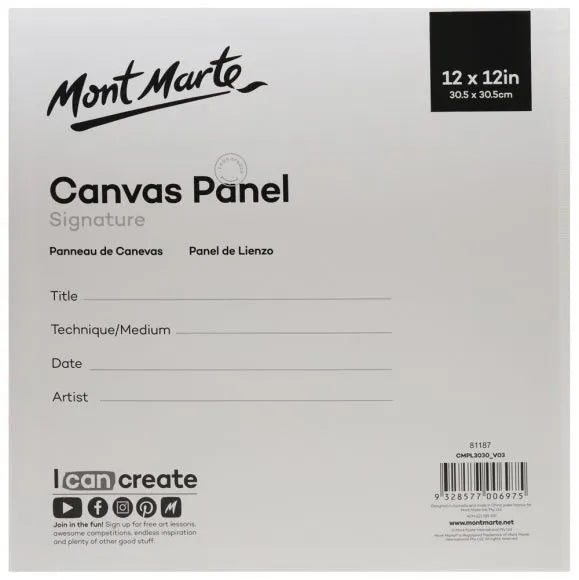 Canvas Board 30.5X30.5Cm 2Pcs-CMPL3030