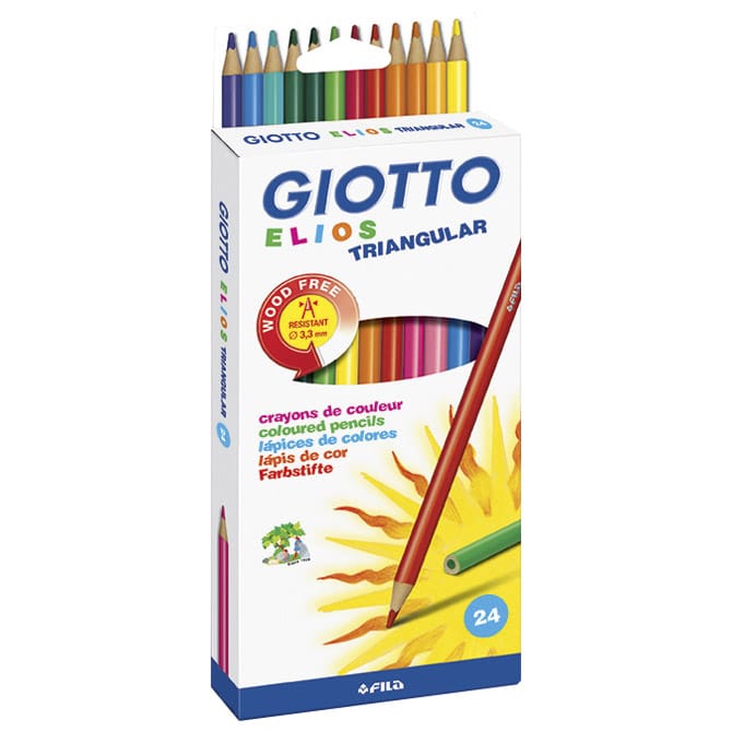 COLOR PENCIL 24CLR ELIOS WOOD FREE-275900