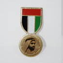 UAE FLAG METAL BADGE 7 X 3 CM-METAL 7 X 3 CM