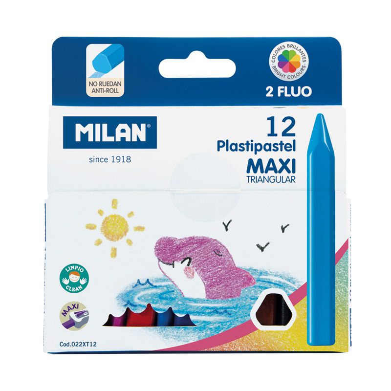 PLASTIPASTEL MAXI 12CLR-022XT12