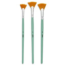 PEBEO-BRUSH GOLDEN FAN BRISTLE SHORT HAND 3PCS-952307