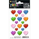 STICKER TATTOO HEARTS COLORFUL-15632