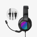BWOO Stereo Surround Sound Wired Gaming Headphone with Mic Black