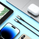 BWOO USB-C to Lightning Fast Charging Cable PD 27W Nylon 2M BLACK