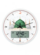 AL FAJR CLOCK WHITE WITH PICTURE-CR-23M