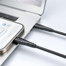 BWOO USB-C to Lightning Charging Data Cable 30W 1M BLACK