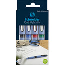 ROLLER BALL PEN ONE HYBRID N 0.3 4 PC SET-183494