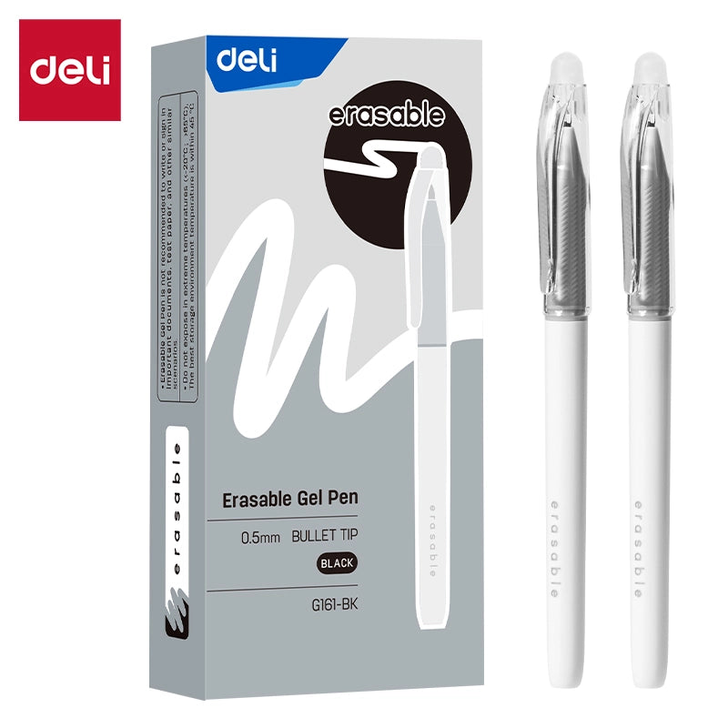 ERASABLE GEL PEN BLACK-G161-BK PACK OF 12 PCS