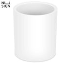 PEN HOLDER ROUND WHITE-NS023-WT