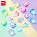 DELI-ERASER 60X30X15 MM ICE CREAM PACK OF 12 PCS-ASSORTED COLOR