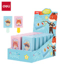 DELI-ERASER 67X35X18 MM MAGIC BOX-PACK OF 12 PCS-ASSORTED COLOR