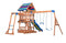 مجموعة أرجوحة نورثبروك الخشبية في الفناء الخلفي من بيتشفرونت - متعددة الألوان  BEACHFRONT   Backyard Discovery Northbrook Wooden Swing Set - Multicolor
