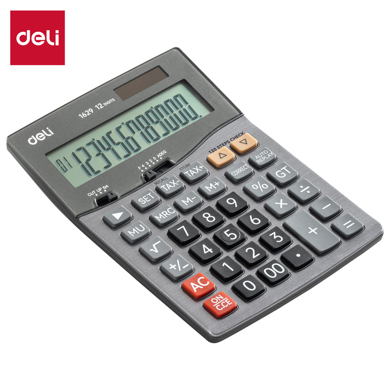 DELI CALCULATOR 12 DIGIT W/TAX-1629