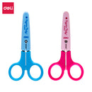 DELI-SCISSORS 122MM W/COVER MACARON -PACK OF 2 PCS-ASSORTED COLOR