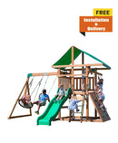 مجموعة أرجوحة باك يارد ديسكفري جرايسون بيك - متعددة الألوان  Backyard Discovery Grayson Peak Swing Set - Multicolor