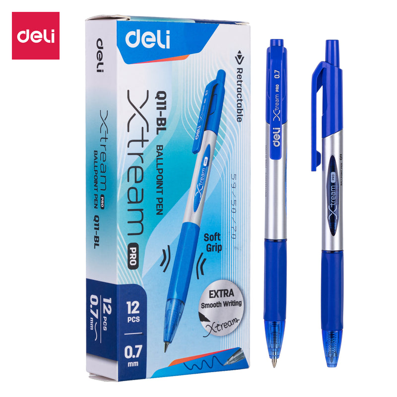 BALL PEN 0.7 EXTREAM PRO BLUE-Q11-BL- PACK OF 12 PCS