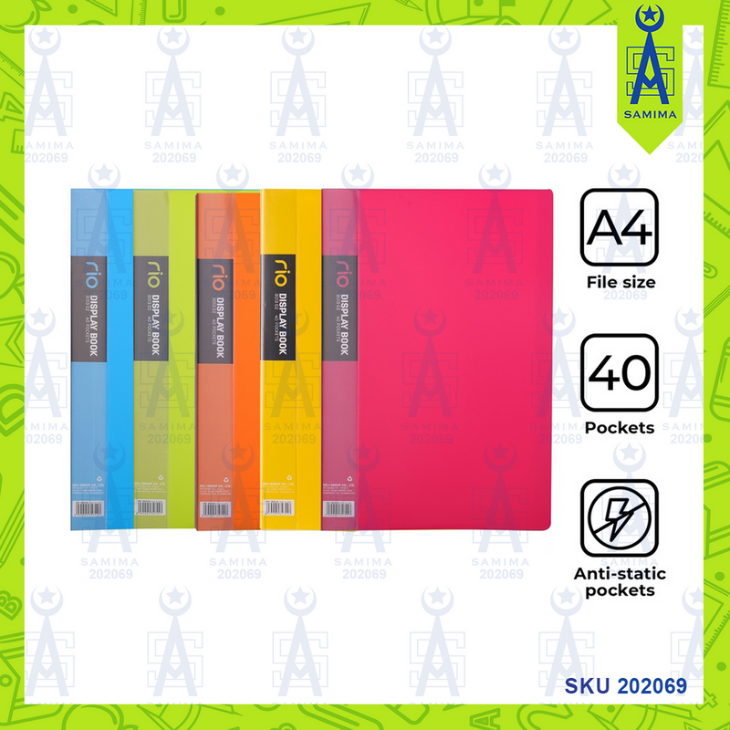 DISPLAY BOOK F/S 40SHT RIO ASTD-B01302