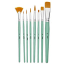 PEBEO-BRUSH GOLDEN MIX BRISTLE SHORT HAND 8PCS-