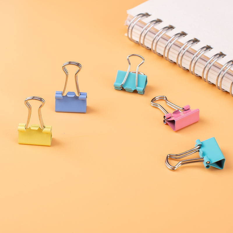 BINDER CLIP 15MM 60PCS ASTD CLR-8556A