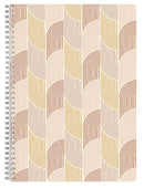 SPIRAL NOTE BOOK A4 74'S TERRACOTTA-116066