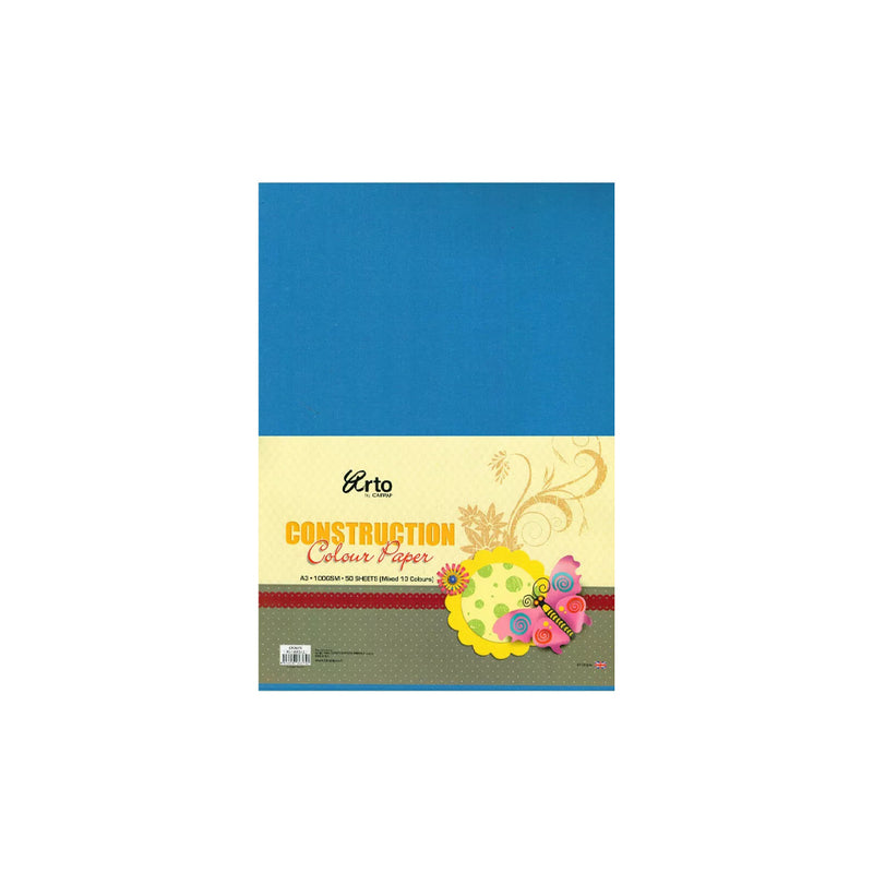 CONSTRUCTION PAPER A4 10CLR 50SHT-36376