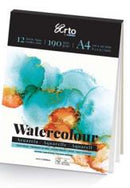 WATER COLOR PAD A4 190G 12SHT-37837