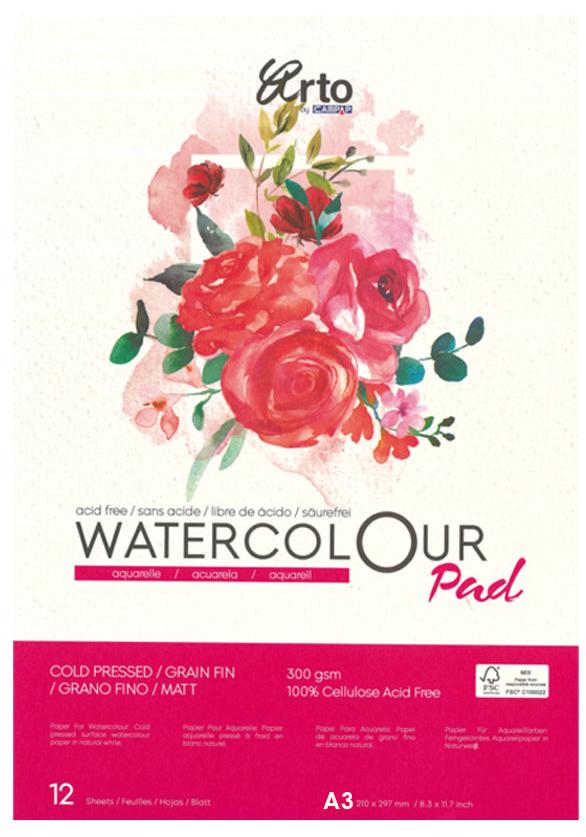 WATER COLOR PAD A3 200G 12SHT-37862