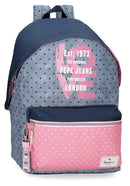 BACK PACK 44CM PEPE JEANS PINK/BLUE-6822321