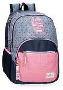 BACK PACK 44CM PEPE JEANS PINK/BLUE-JOM0398