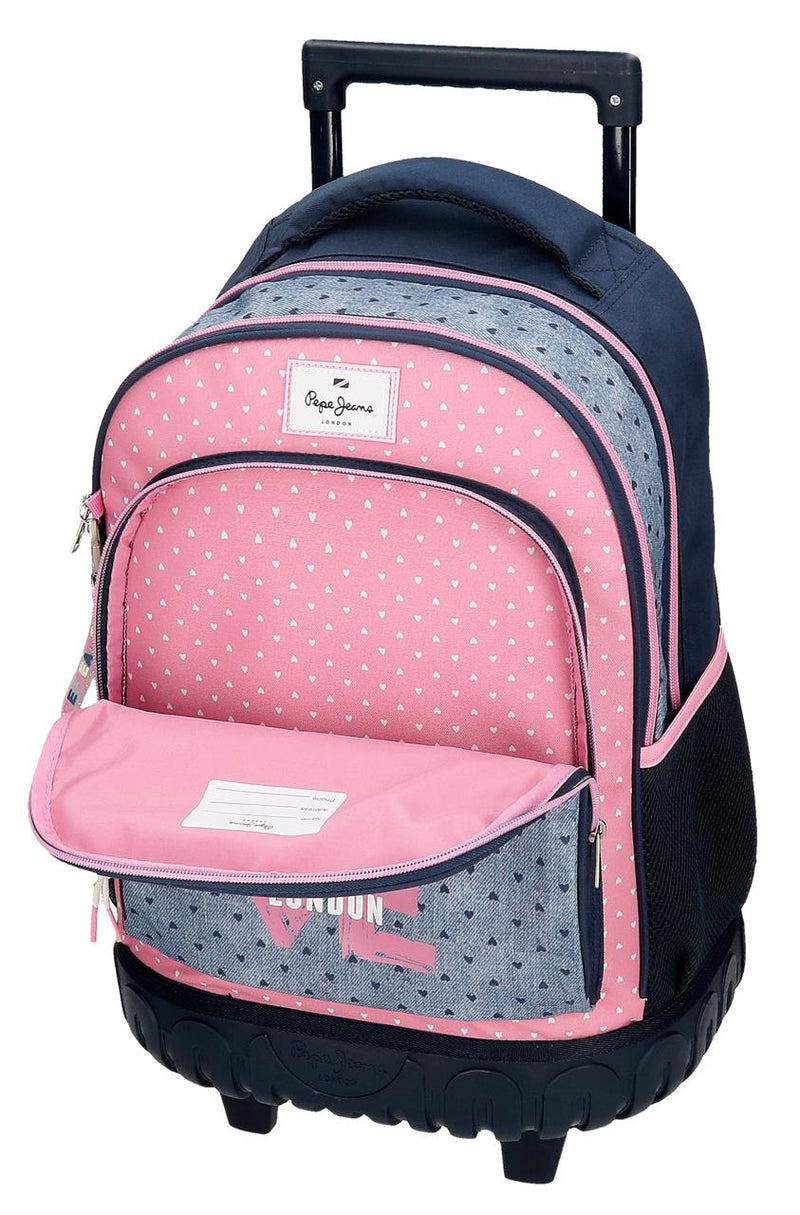 TROLLEY BAG PEPE JEANS PINK/BLUE-6822921