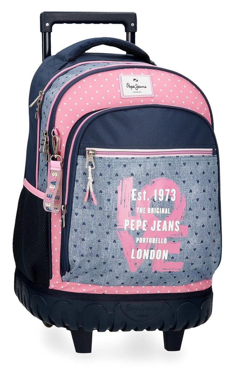 TROLLEY BAG PEPE JEANS PINK/BLUE-6822921