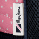 PENCIL CASE 3ZIP PEPE JEANS PINK/BLUE-6824321