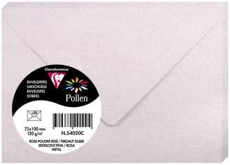 ENVELOPE POLLEN 75X100 120G IRIDESCENT PINK-54020