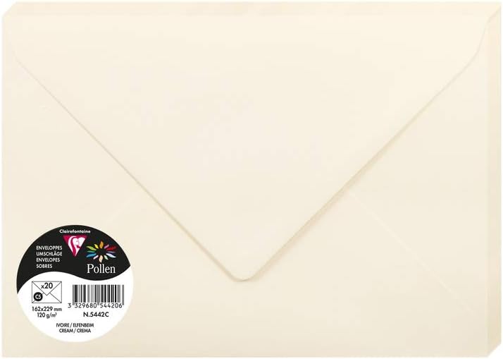 ENVELOPE POLLEN 162X229 120G IVORY-5442