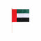 UAE FLAG 30X45CM W/WOOD STICK-30X45CM-2