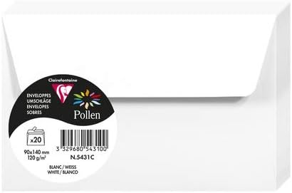 ENVELOPE POLLEN 90X140 120G WHITE-5431